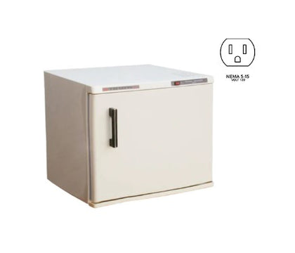 Stainless steel rack for 2-compartment towel steamer, sturdy and rust-resistant for organizing towels during steaming.