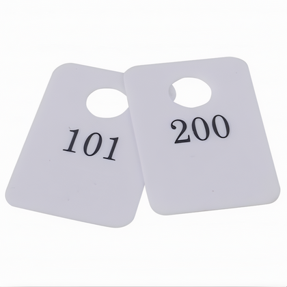 Coat Room Checks Numbered 101–200, Stanton Trading, plastic with hanger hold and