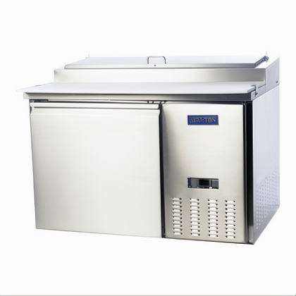 Two-Section Pizza Prep Table, Stanton Trading, includes (9) 1/3 pans (4