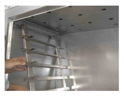 Smokehouse (SM) Rack Guide (Pair) - A durable pair of rack guides designed to hold racks securely in place inside smokehouses for efficient smoking.