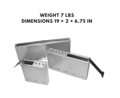 Smokehouse (SM) Wood Chip Box, SM-36 - A large, durable wood chip box designed for smokehouses, ideal for adding rich smoky flavor to meats.
