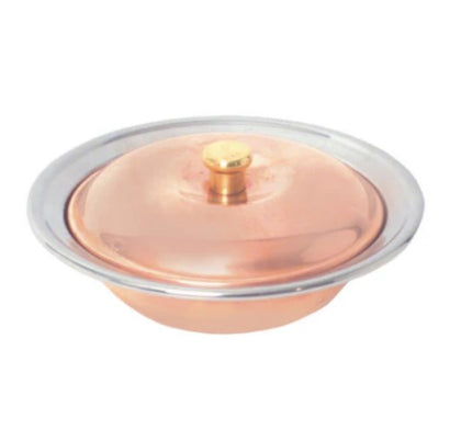 12 oz copper soup pot, perfect for cooking small batches of soup, sauces, and stews.