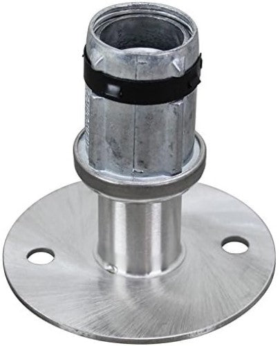 Stainless flanged foot insert for 1-5/8