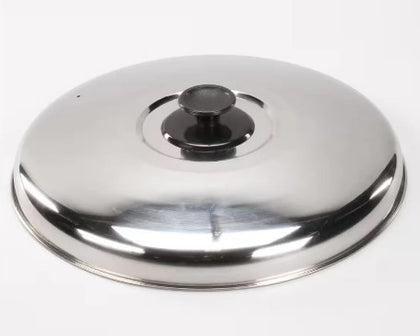Stainless Steel Cover with Knob for models 56822/24, designed for secure coverage and easy handling in commercial kitchen equipment.