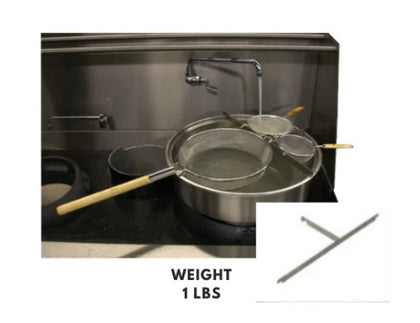12'' Stockpot 'T' Rack, designed to elevate food inside stockpots for even cooking, preventing sticking and ensuring better heat distribution.