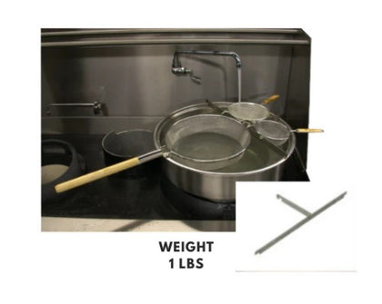 20-inch stainless steel 'T' rack for stockpots, designed for even heat distribution and efficient steaming.
