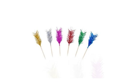 Box of 100 straight frill picks, colorful and decorative picks perfect for garnishing drinks, appetizers, and adding a fun touch to parties.