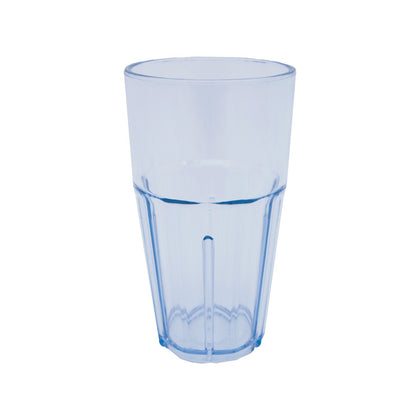 16oz tropical plastic tumbler with textured grip, break-resistant, dishwasher-safe, and stackable; perfect for restaurants, events, and casual dining; vibrant design for versatile beverage service