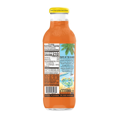 Calypso Southern Peach Lemonade 16oz glass bottles Pack of 12