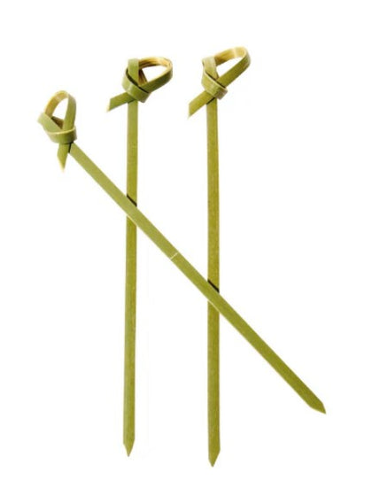 Bulk case of 5000, 4-inch bamboo cocktail picks, perfect for cocktails, appetizers, and garnishes.