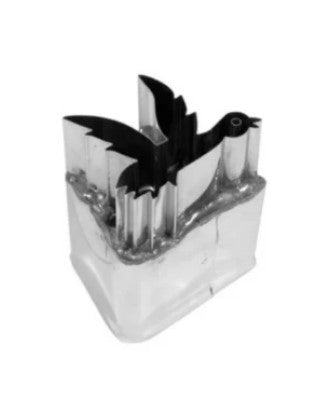 A Duck-shaped veggie cutter with sharp blades and an ergonomic handle, designed for fun and precise vegetable slicing in the kitchen.