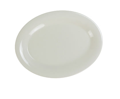 Yanco Oval Platter MS-209IV Performed in stylish ivory color, it can be used for serving vegetables, cold cuts, fresh greens or Asian appetizers. Manufactured from durable and reliable melamine, this dinnerware is popular for being unbreakable and affordable at the same time. Thanks to the stylish Milestone collection, these platters will perfectly fit any establishment design. They will always look nice in your cafe, restaurant or catering events.