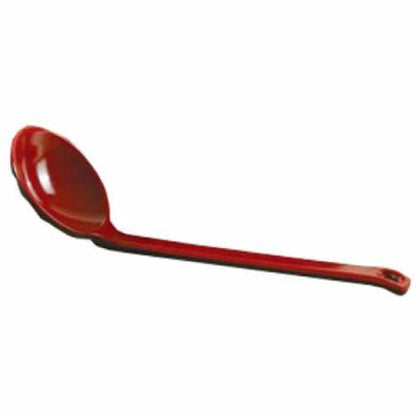 EcoQuality Noodle Spoon this sleek and modern utensil is perfect for serving up all your favorite noodle dishes. With its two-tone design and durable melamine material, this noodle spoon is both stylish and practical. High quality affordable dinnerware for food serving restaurant and household.
