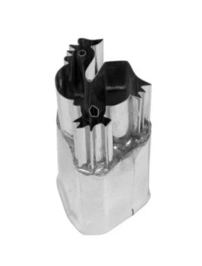 Set of 12 Rooster veggie cutters, designed for fast and precise vegetable slicing and chopping.