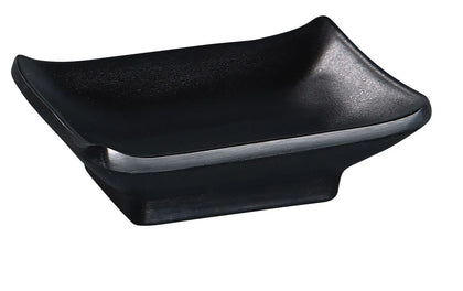 EcoQuality Sauce Dish is a stylish and durable choice for serving sauces, dips, spices, and herbs alongside oriental dishes. Made from high-quality melamine material, it offers the look of handmade ceramics while resisting chipping, breaking, or staining under heavy commercial use. Part of the Black Pearl collection, this dish features a matte black finish that complements a variety of dining environments. Ideal for restaurants, catered events, outdoor dining, diners, cafes, hotels, and poolside parties.