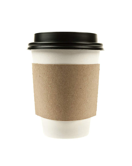 12oz coffee cups  office cafe home hospital concession stands convenience stores  100% Recyclable  Set  Coffee Tea Latte Matcha To Go Take Out  Paper cup with black dome lid and kraft sleeve combo  Disposable White Hot Drink Coffee Cup  10 ounces  Paper Cups  Hot Cups  Online Store 12 ounces