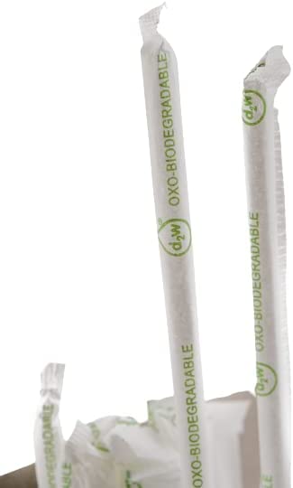 Wrapped Disposable Jumbo eco Straws drinking soda juice cold milkshake smoothie plastic alternative free ecofriendly compostable made of sugarcane bagasse compostable solutions  7.75 inch