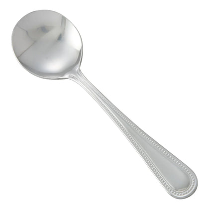 0005-04 - 18/0 Heavyweight Dots Bouillon Spoon
