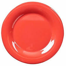 Yanco Wide Rim Round Plate MS-012RD is made from durable and reliable melamine material, which makes the plate look like ceramics. You can use this stylish plate to serve any dish you want. For example, you can use it for rice, noodles, appetizers or hot meals. The Milestone collection has an elegant and stylish design. Performed in orange red color With a wide rim, it will perfectly fit any restaurant environment.