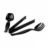 Plastic Disposable Heavy Duty Serving Fork, Spoon & Tongs Set
