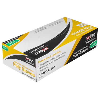 Textured PE Food Grade Disposable Clear Gloves