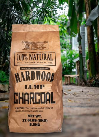 100% Natural Hardwood Lump Charcoal 8kg (17.6lbs)