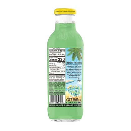16oz Calypso Kiwi Lemonade bottle tropical citrus drink Pack of 12 