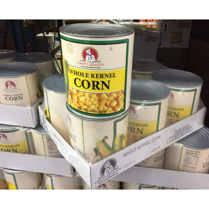 large #10 metal can whole kernel corn bulk canned vegetables