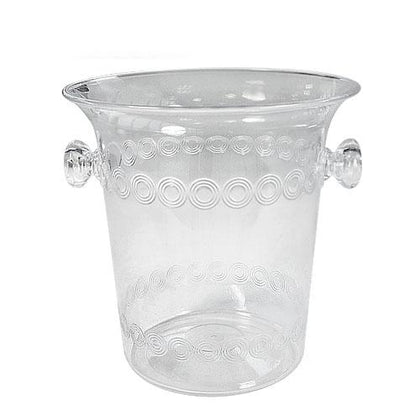 1.5 Quart Mini Ice Bucket made of durable, crystal-clear material. Compact and lightweight, ideal for keeping ice or beverages chilled at small parties, picnics, gatherings, or bar setups.