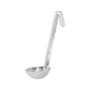 1.5 oz one-piece stainless steel ladle with 6