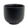  1.5oz wine cup, black non-glare glaze, modern stoneware drinkware, perfect for sake, wine tastings, durable, heat-retaining, microwave-safe, dishwasher-friendly, restaurant and home use.