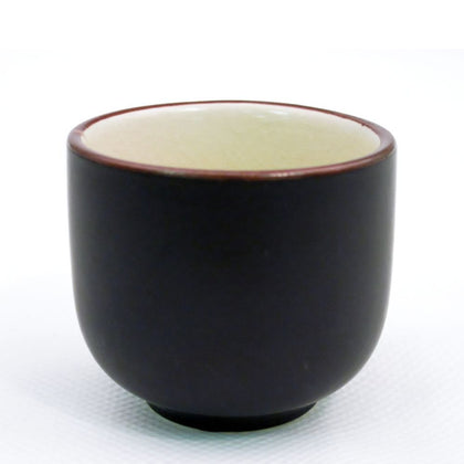 1.5oz wine cup, creamy white glaze, elegant stoneware, sake cup, wine tasting glass, durable, heat-retaining, microwave-safe, dishwasher-safe, modern drinkware for home and restaurant.