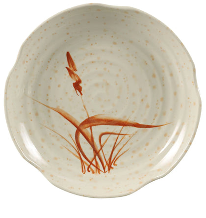 Lotus Shape Plate is made from durable and reliable melamine material. You can use it for serving sushi, salads, side dishes, or other meals. The Orchis collection has an elegant and stylish design allowing you to elevate your dining experience with these high quality affordable restaurant dinnerware.
