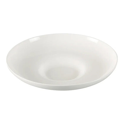 Mediterranean pasta bowl is ideal for serving hearty pasta dishes and salads in hotels, restaurants, and cafes. Offers a stylish round shape with a super white finish, adding a touch of elegance to any table setting. Includes durable rolled edges that enhance both the bowl's strength and ease of handling.
Provides dishwasher-safe convenience for effortless cleaning, making it a practical choice for busy dining environments.