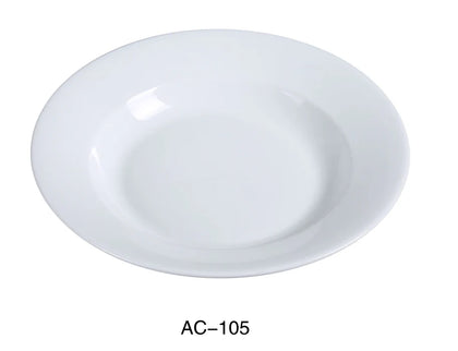 Pasta Bowl offers a perfect balance of style and practicality, ideal for serving pasta, salads, or smaller entrées. With a super white porcelain finish, it features a timeless design that suits both casual and formal dining. Rolled edges provide added durability by resisting chips, making it a dependable option for everyday use. Made from high-quality porcelain, ideal for restaurant, cafes, and home dining.