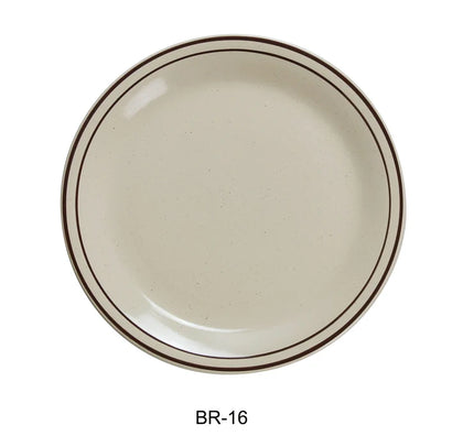 This ceramic plate offers a balance of durability and practicality for foodservice setups, supporting steady daily use in commercial kitchens. Its ceramic construction ensures heat resistance, while the 10.50 inches in diameter is optimized for standard serving portions. The plate’s dishwasher, microwave, and oven-safe features facilitate efficient workflow and quick turnaround times in busy foodservice settings. High quality and affordable restaurant dinnerware.