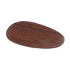With an oval design and rolled edge, this dinner plate offers a distinctive, modern presentation for a variety of dishes. Its wood grain finish adds a rustic touch, complementing casual and themed dining settings. Made of durable melamine in a warm brown hue, this plate is built to withstand heavy use, resisting chipping and damage. It provides ample space for serving appetizers, side dishes, or entrees.