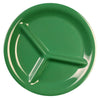 EcoQuality 3-Compartment Plate is made from durable and reliable melamine material. You can use this stylish plate to serve any dish you want.  Ideal for serving salads, side dishes, sushi or hot meals. Performed in green color, it will perfectly fit any restaurant environment. High quality affordable restaurant and household dinnerware.
