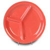 EcoQuality 3-Compartment Plate is made from durable and reliable melamine material. You can use this stylish plate to serve any dish you want.  Ideal for serving salads, side dishes, sushi or hot meals. Performed in red color, it will perfectly fit any restaurant environment. High quality affordable restaurant and household dinnerware.