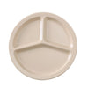 EcoQuality 3-Compartment Plate is made from durable and reliable melamine material. You can use this stylish plate to serve any dish you want.  Ideal for serving salads, side dishes, sushi or hot meals. Performed in tan color, it will perfectly fit any restaurant environment. High quality affordable restaurant and household dinnerware.
