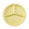 EcoQuality 3-Compartment Plate is made from durable and reliable melamine material. You can use this stylish plate to serve any dish you want.  Ideal for serving salads, side dishes, sushi or hot meals. Performed in yellow color, it will perfectly fit any restaurant environment. High quality affordable restaurant and household dinnerware.