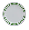 Crafted from durable melamine, this round dinner plate features an elegant pine tree design on a crisp white background. Perfect for everyday dining, outdoor gatherings, or holiday meals, it combines sophisticated aesthetics with practical functionality. Lightweight yet sturdy, this plate resists chips and breaks while maintaining a premium appearance allowing you to elevate your dining experience 
with these high quality affordable restaurant dinnerware.