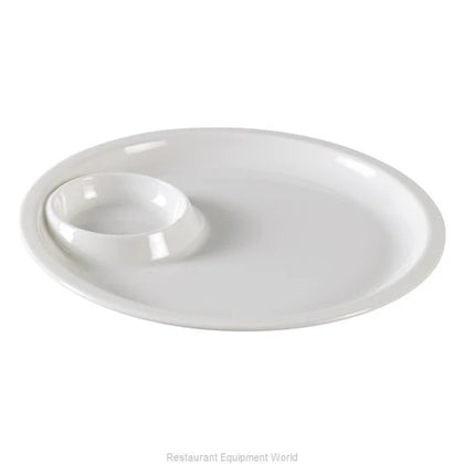 EcoQuality Round Divided Compartment is made from durable melamine, this tray offers long-lasting use and is resistant to chipping, staining, and scratching. Its classic white finish gives it a clean, modern look that is ideal for both casual dining and more formal settings. This dinnerware has a measurement of 10 inches in diameter, perfect for food serving space such as restaurants, and caterings in any occasions.
