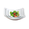 This square bowl features a durable porcelain material making it ideal for institutional kitchens, catering operations, and moderate use settings. Its oven and microwave safe attribute enhances operational flexibility, while dishwasher compatibility ensures straightforward maintenance. The clean white finish facilitates seamless integration into various tabletop presentations, supporting efficient workflow and sanitation standards in food service establishment.