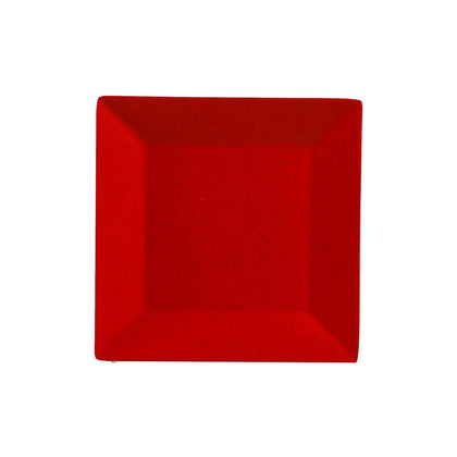 EcoQuality Square Plate is a great and affordable restaurant tableware. It is made from durable and reliable melamine material. You can use this stylish dinner plate to serve any dish you want. Ideal for serving tortillas, rice, noodles, appetizers or hot meals. The Mexico collection has an elegant and stylish design. Performed in red color, it will perfectly fit any restaurant environment. High quality affordable restaurant and household dinnerware.