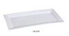 This versatile serving plate features a sleek rectangular shape with delicate lines, providing a sophisticated and distinctive presentation for your culinary creations. This plate is ideal for showcasing individual appetizers, small side dishes, or desserts in restaurants, cafes, and home dining. Made from durable, high-quality porcelain in a sophisticated bone white, this plate is designed for both versatility and long-lasting performance.