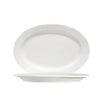 10.25” oval porcelain platter, bone white serving dish for entrees, appetizers, and sides. Durable, oven, microwave, and dishwasher safe. Ideal for home, restaurants, and catering services.