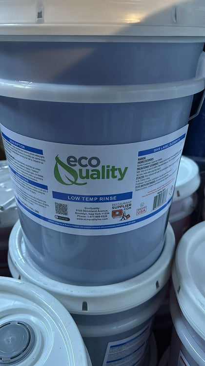 EcoQuality Low Temperature Dish Washing Machine Rinse Aid 5gal Pail