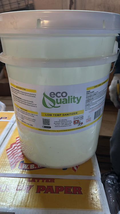 EcoQuality Low Temperature Dish Washing Machine Sanitizer 5gal Pail