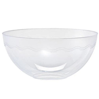 100 oz. Clear and Gold Bowl | Large Elegant Serving Bowl